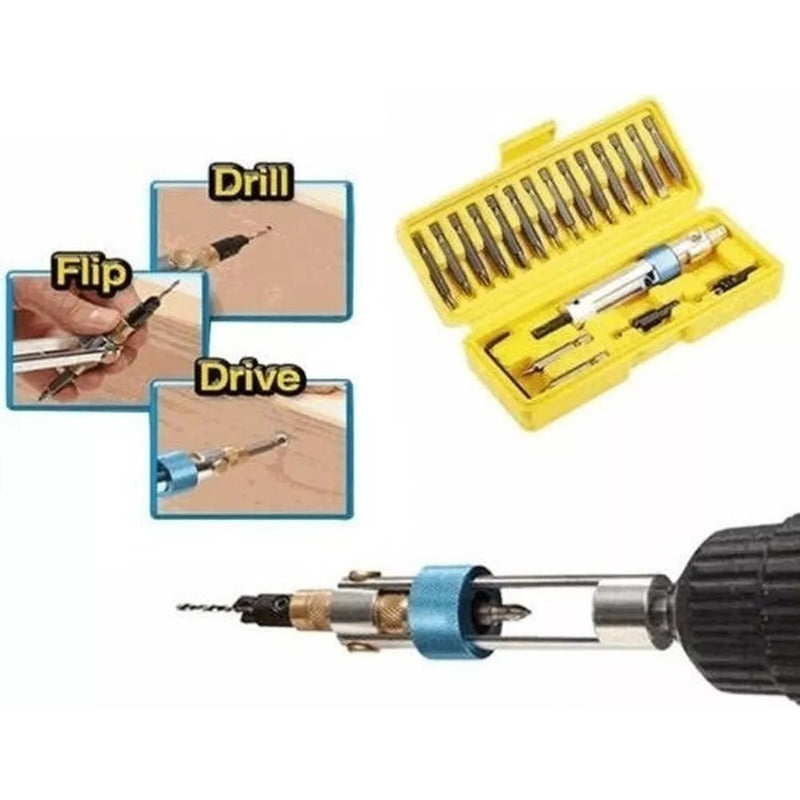 Herramienta Doble Para Taladro Broca Y Atorni