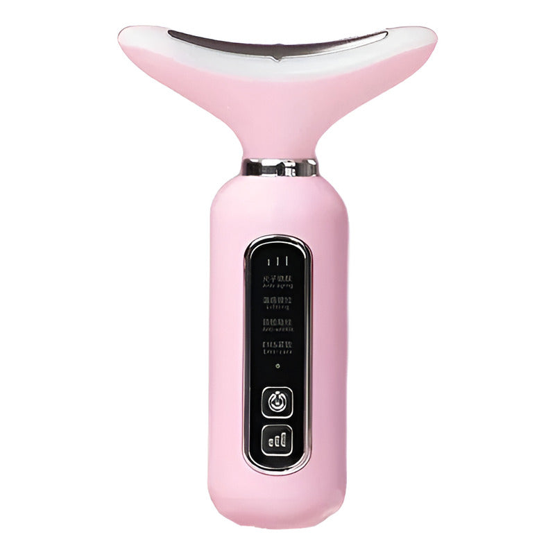 Masajeador Reafirmante Facial Cuello Papada Antiedad Maka Color Rosa