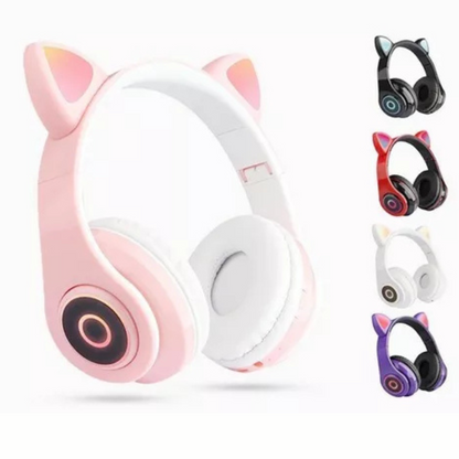 Audífonos de Gato Kawaii Bluetooth 5.0