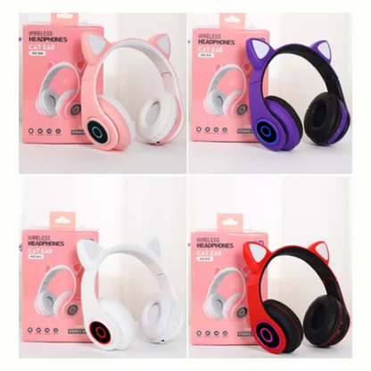Audífonos de Gato Kawaii Bluetooth 5.0