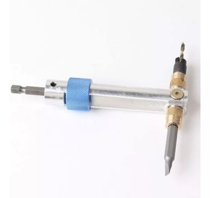 Herramienta Doble Taladro Broca Y Atorni