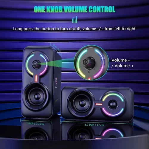 Parlantes Altavoz Onikuma Rgb Multimedia