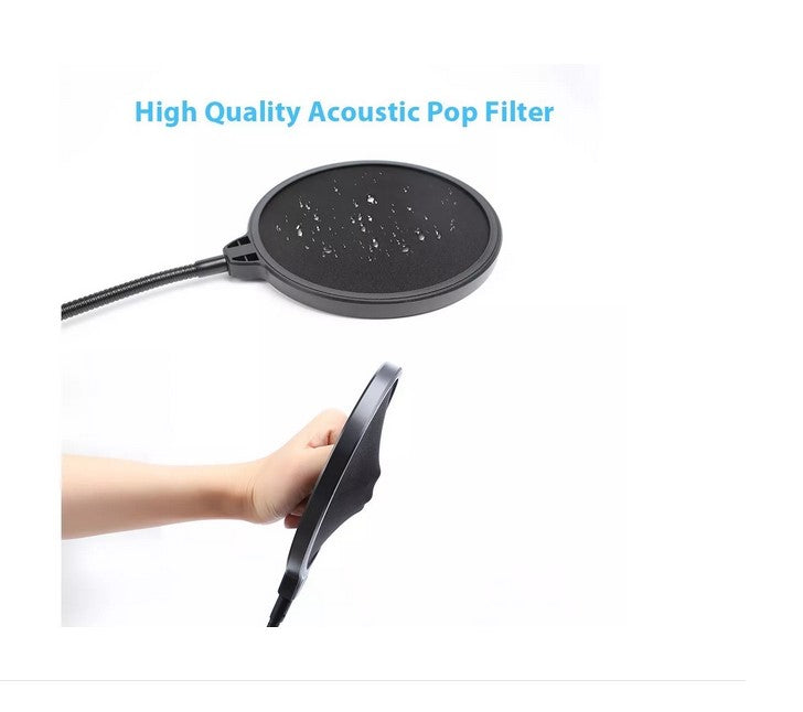 Antipops Kit Microfono Filtro Antiviento