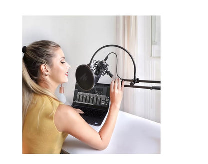 Antipops Kit Microfono Filtro Antiviento