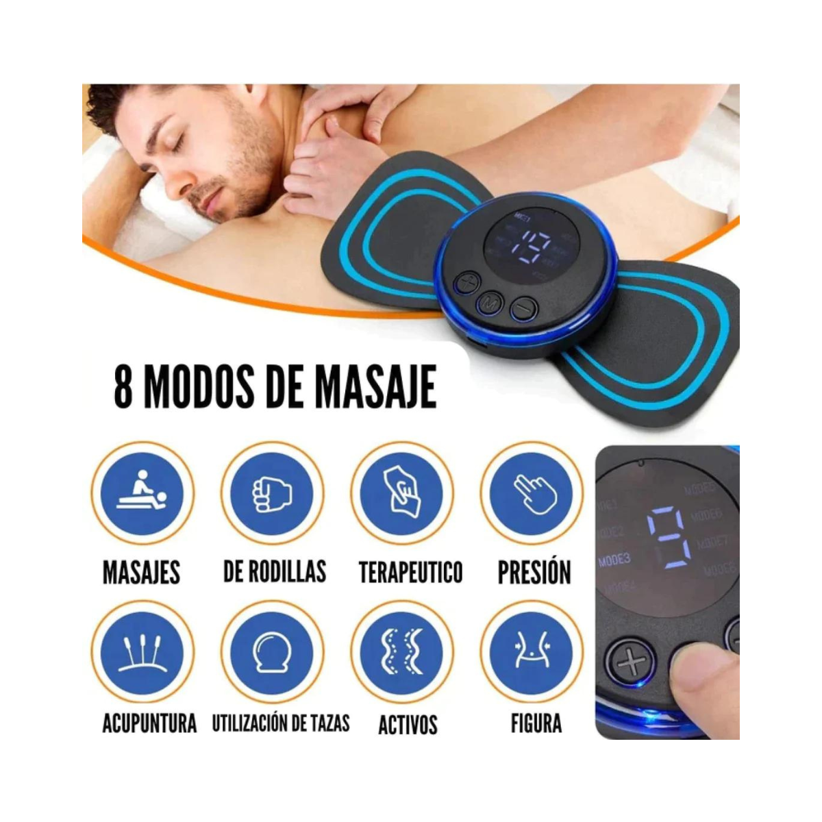 Masajeador Estimulador Muscular Compacto